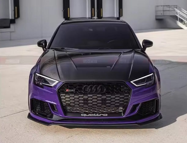 Audi S3 8V (Facelift) Revozport Style Carbon Fibre Bonnet