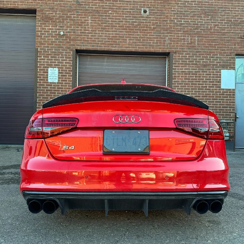 Audi Carbon Fiber PSM Style Rear Spoiler for B8 & B8.5 A4