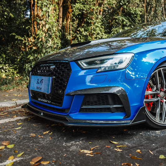 Audi Carbon Fiber Karbel Style Front Splitter for 8V A3 & S3 FL