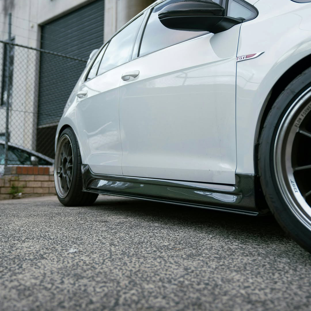 Volkswagen Carbon Fiber ASPEC Style Side Skirts for Golf MK7 & 7.5