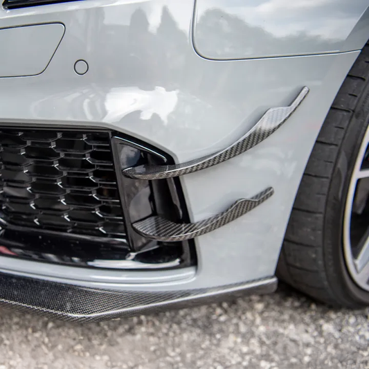 Audi Pre-Preg Carbon Fiber Front Canards for 8V RS3 FL