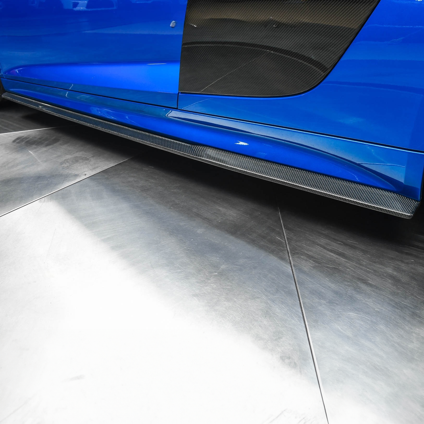 Audi Carbon Fiber EEA Designs Side Skirts for R8 Gen 2 PFL