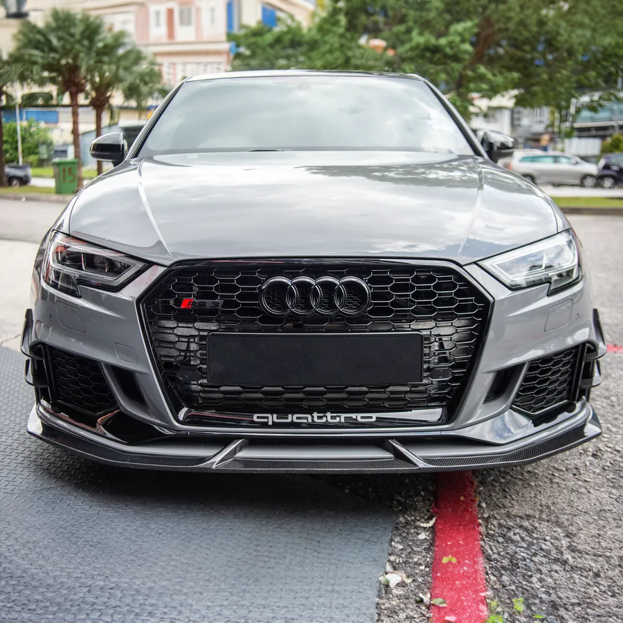 Audi Pre-Preg Carbon Fiber Front Canards for 8V RS3 FL