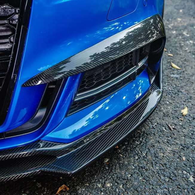 Audi Carbon Fiber Karbel Style Front Splitter for 8V A3 & S3 FL
